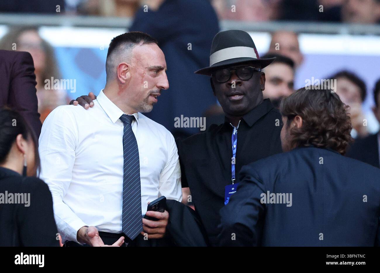 MONACO DI BAVIERA, GERMANIA - MAGGIO 31: Frank Ribery davanti alla finale di UEFA Champions League 2025 tra Paris Saint-Germain e FC Internazionale Milano il 31 maggio 2025 a Monaco di Baviera, Germania. © diebilderwelt / Alamy Stock Foto Stock