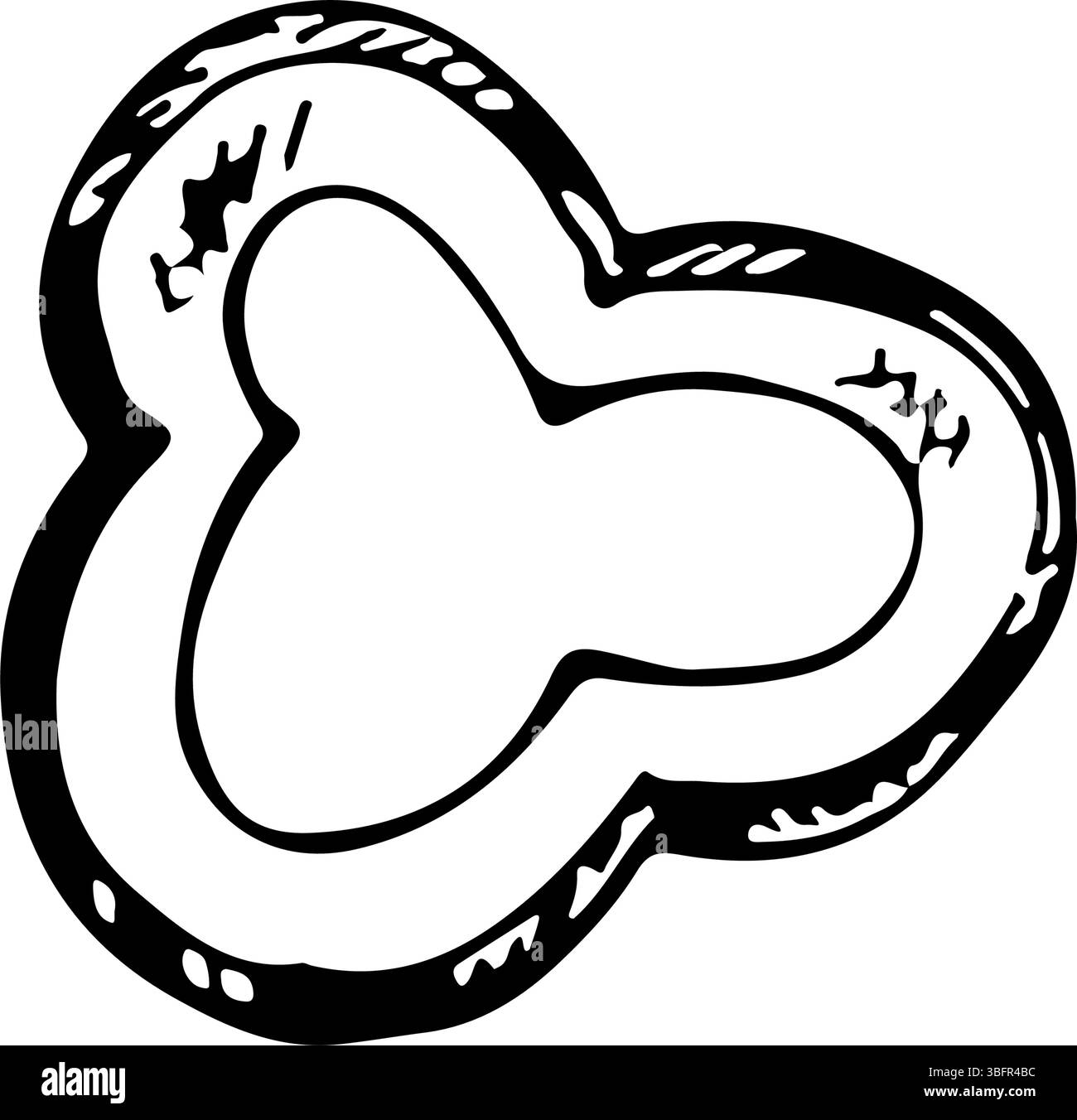 Illustrazione del vettore di fette di peperone. Verdura disegnata a mano in stile doodle per il cibo, la ricetta, la cucina e il design nutrizionale. Black line art isolato su Illustrazione Vettoriale