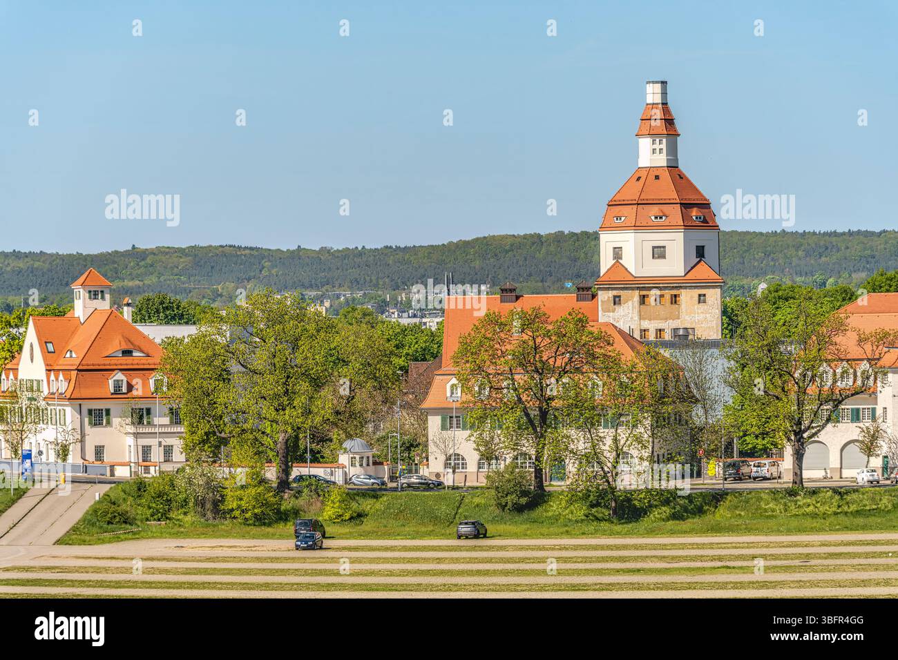 Messe Dresden in den Gebäuden des ehemaligen Schlachthofes, Sachsen, Deutschland Foto Stock