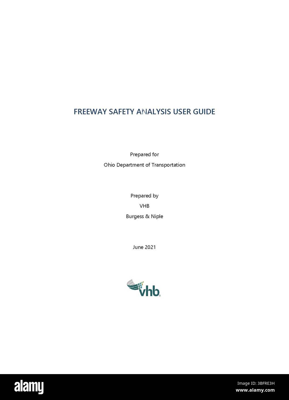 Questa parte del rapporto, pubblicata nel giugno 2021, continua lo sviluppo di una funzione di prestazioni di sicurezza del segmento della superstrada (SPF). Si basa sui dati e sulle ricerche precedenti per migliorare la sicurezza delle autostrade nelle infrastrutture stradali dell'Ohio. Foto Stock