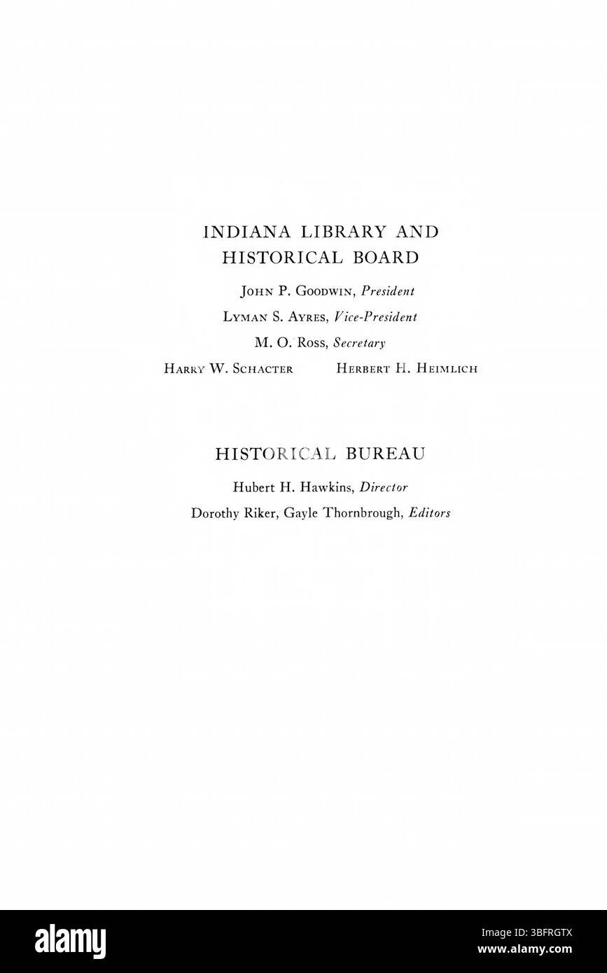 Pagina 2 dei ritorni elettorali dell'Indiana del 1816-1851 continua a documentare i risultati elettorali durante questo periodo, descrivendo ulteriormente il panorama politico e le tendenze elettorali in Indiana. Foto Stock