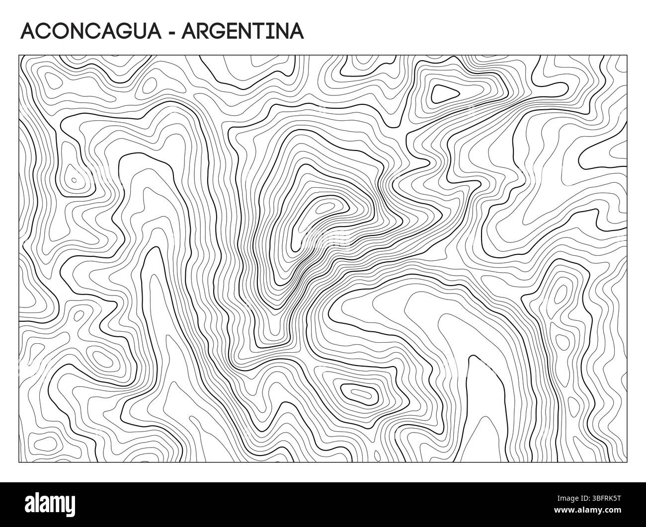 Mapa de relieve de argentina Immagini Vettoriali Stock - Alamy