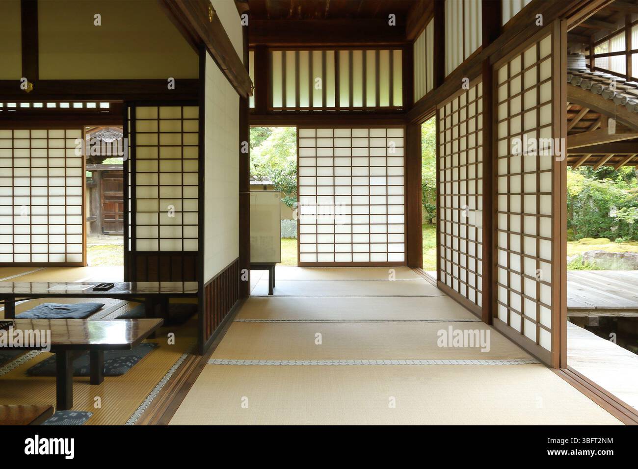 Interni tradizionali giapponesi a Kyoto Foto Stock