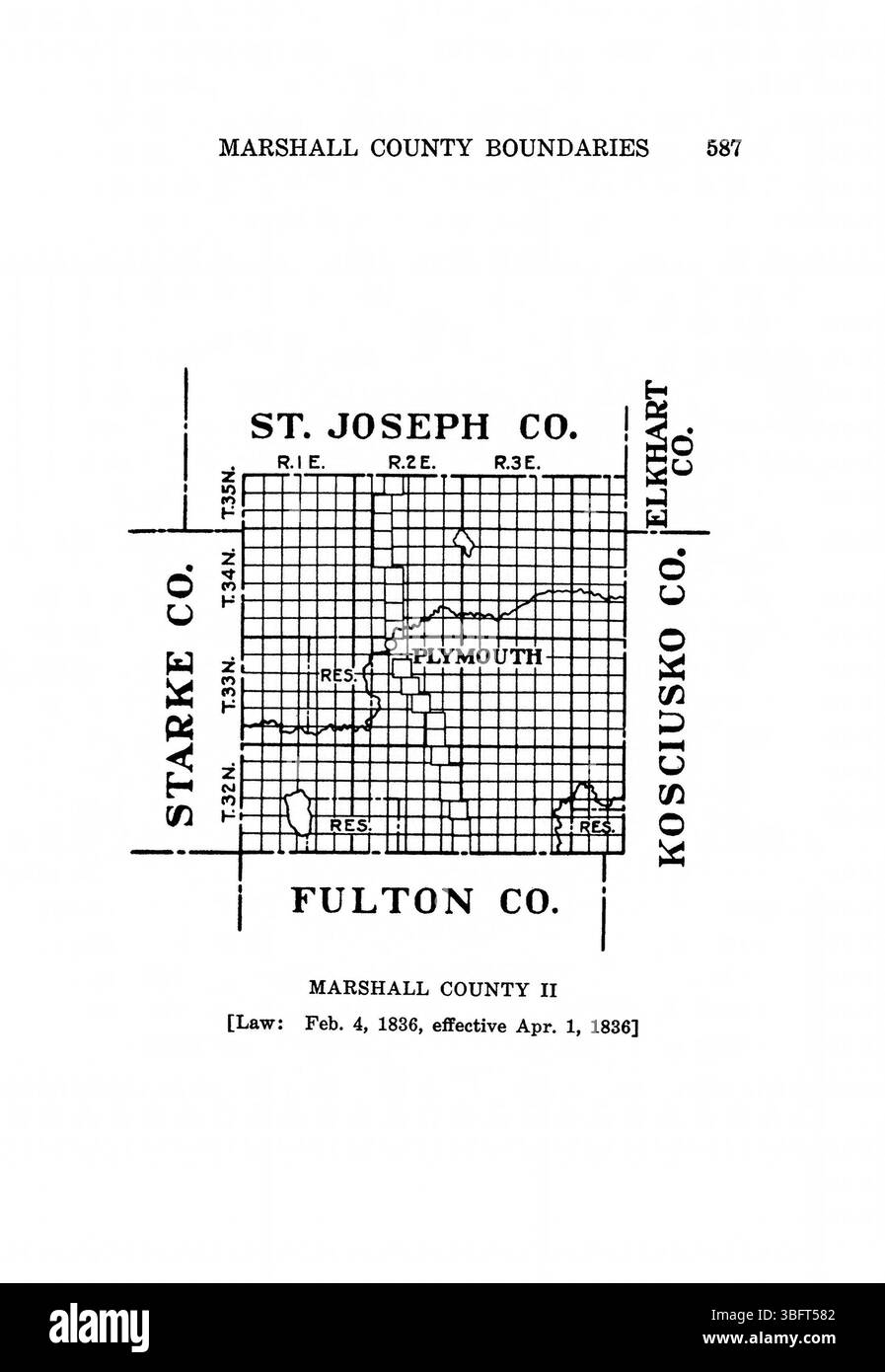Questa pagina della ristampa del 1967 di *Indiana Boundaries* da parte dell'Indiana Historical Bureau include un esame dettagliato dei confini dello stato. Fornisce anche riferimenti bibliografici e un indice per ulteriori ricerche sulla storia territoriale dell'Indiana. Foto Stock