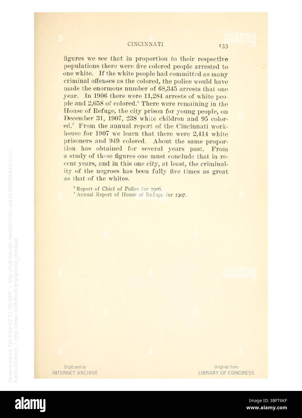 In *The Color Line in Ohio*, pagina 154 discute l'ascesa dell'attivismo afroamericano in Ohio durante l'inizio del XX secolo come risposta alla disuguaglianza razziale e all'oppressione. Foto Stock