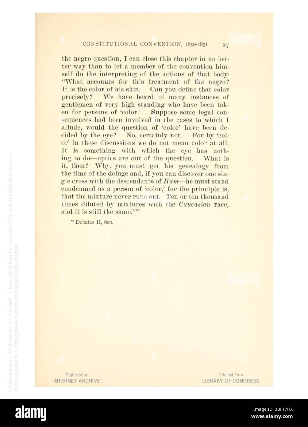 "The Color Line in Ohio" fornisce informazioni sulla persistenza del pregiudizio razziale in Ohio durante l'inizio del XX secolo, rivelando come le strutture sociali e le leggi mantennero la disuguaglianza razziale nello stato nel 1913. Foto Stock