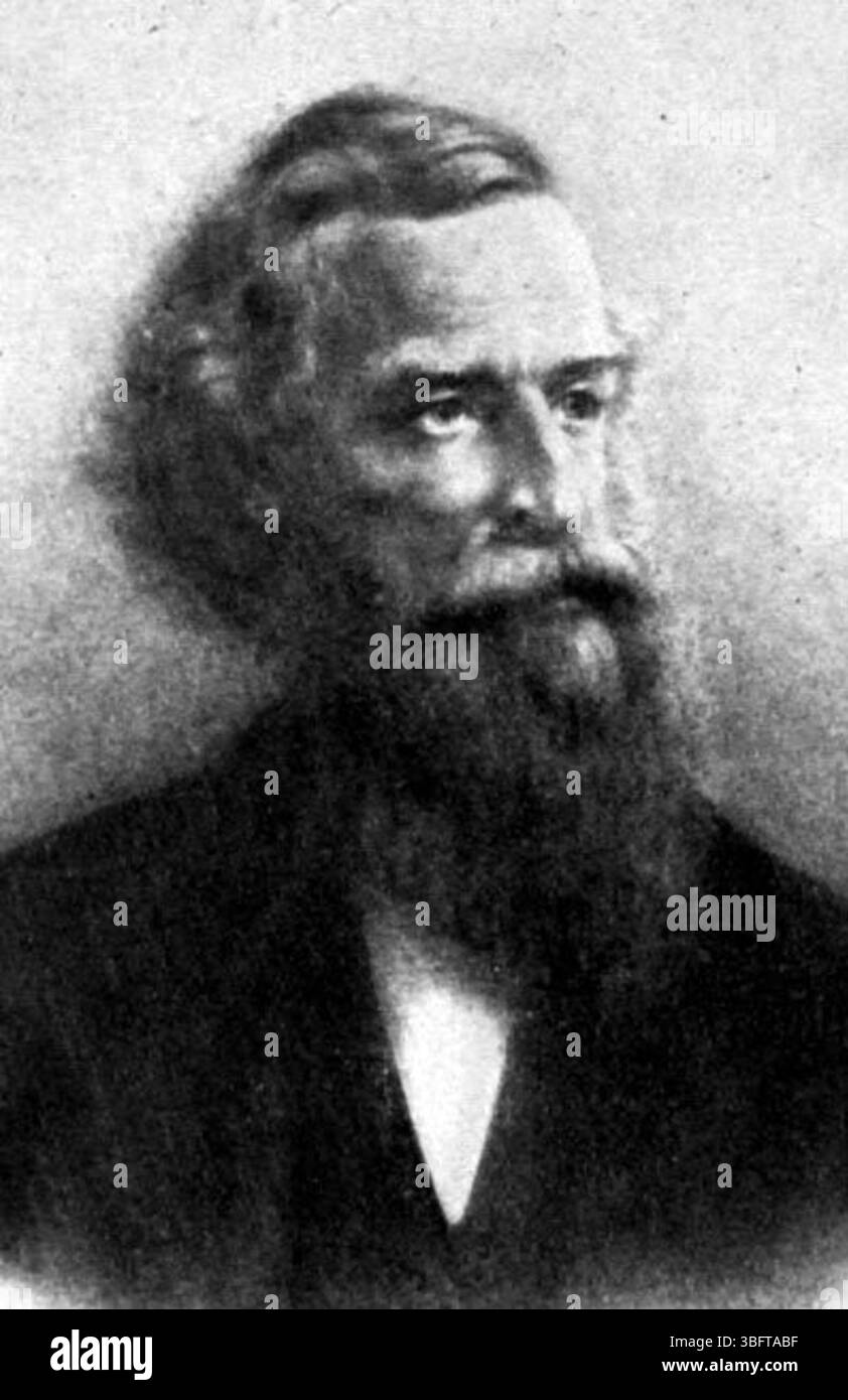 Richard Moore Bishop (1812-1893) fu governatore dell'Ohio dal 1878 al 1880 ed era un importante uomo d'affari di Cincinnati. Fondò la Bishop-Wells Company nel 1848. Bishop visse anche a Columbus all'American House and Park Hotel e sposò Mary Threlkeld nel 1834. Foto Stock