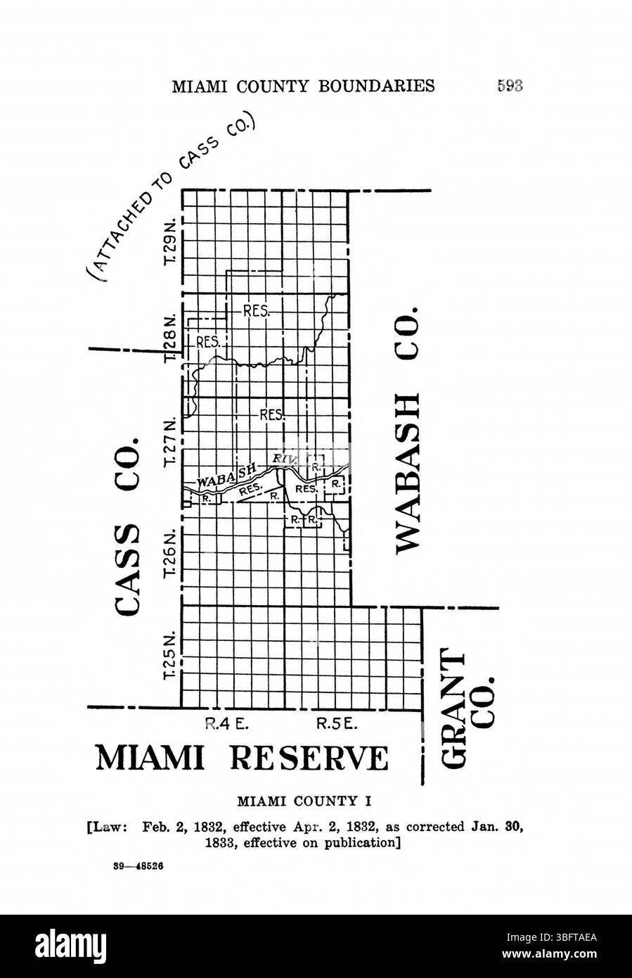 Questa pagina tratta dalla ristampa del 1967 di *Indiana Boundaries* dell'Indiana Historical Bureau offre approfondimenti sui confini in evoluzione dell'Indiana, con particolare attenzione alla legislazione territoriale e ai cambiamenti dei confini. Include anche riferimenti bibliografici e un indice per ulteriori studi. Foto Stock
