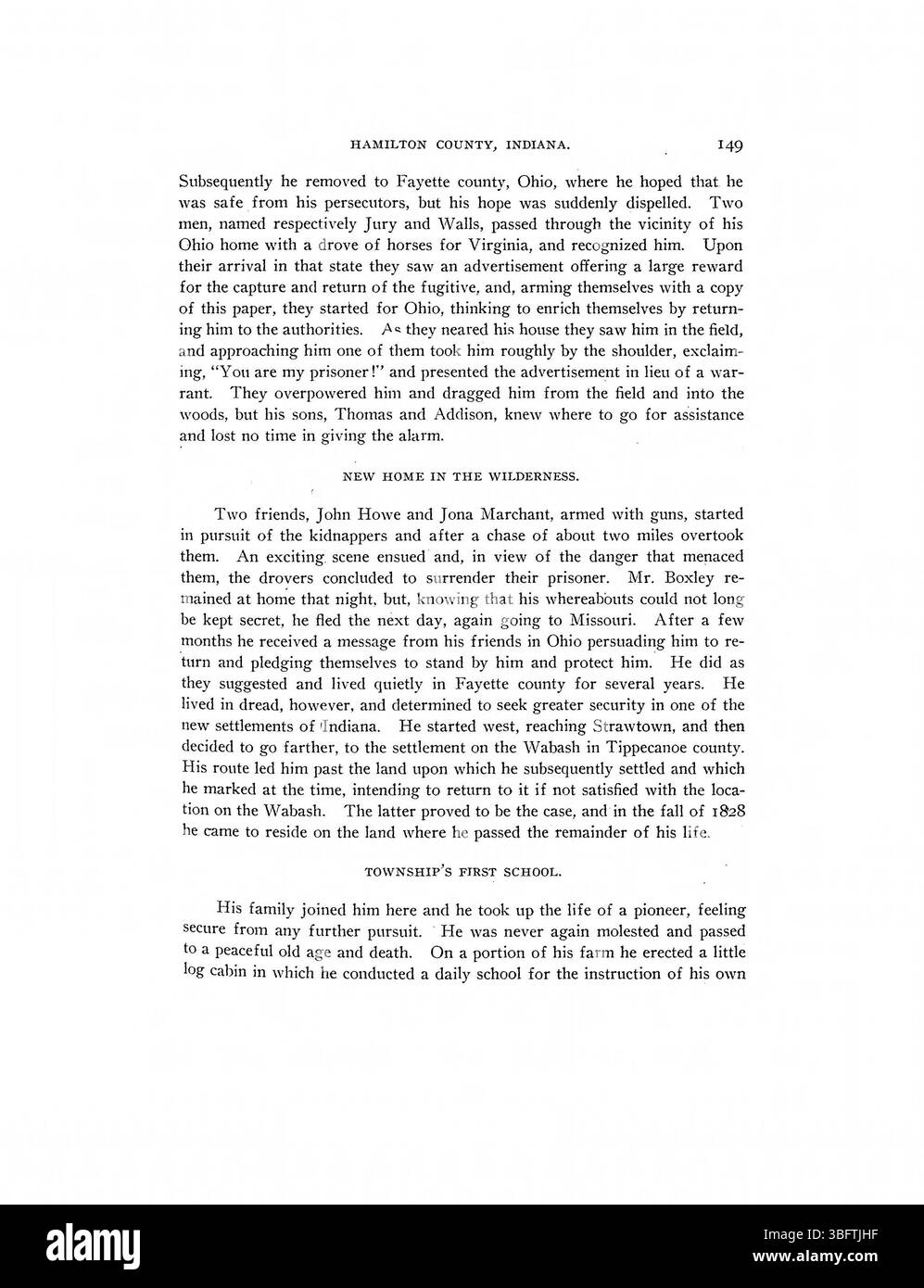 La storia illustrata del 1915 della contea di Hamilton offre un resoconto del suo sviluppo iniziale e include schizzi biografici di residenti significativi e dei loro contributi alla regione. Foto Stock