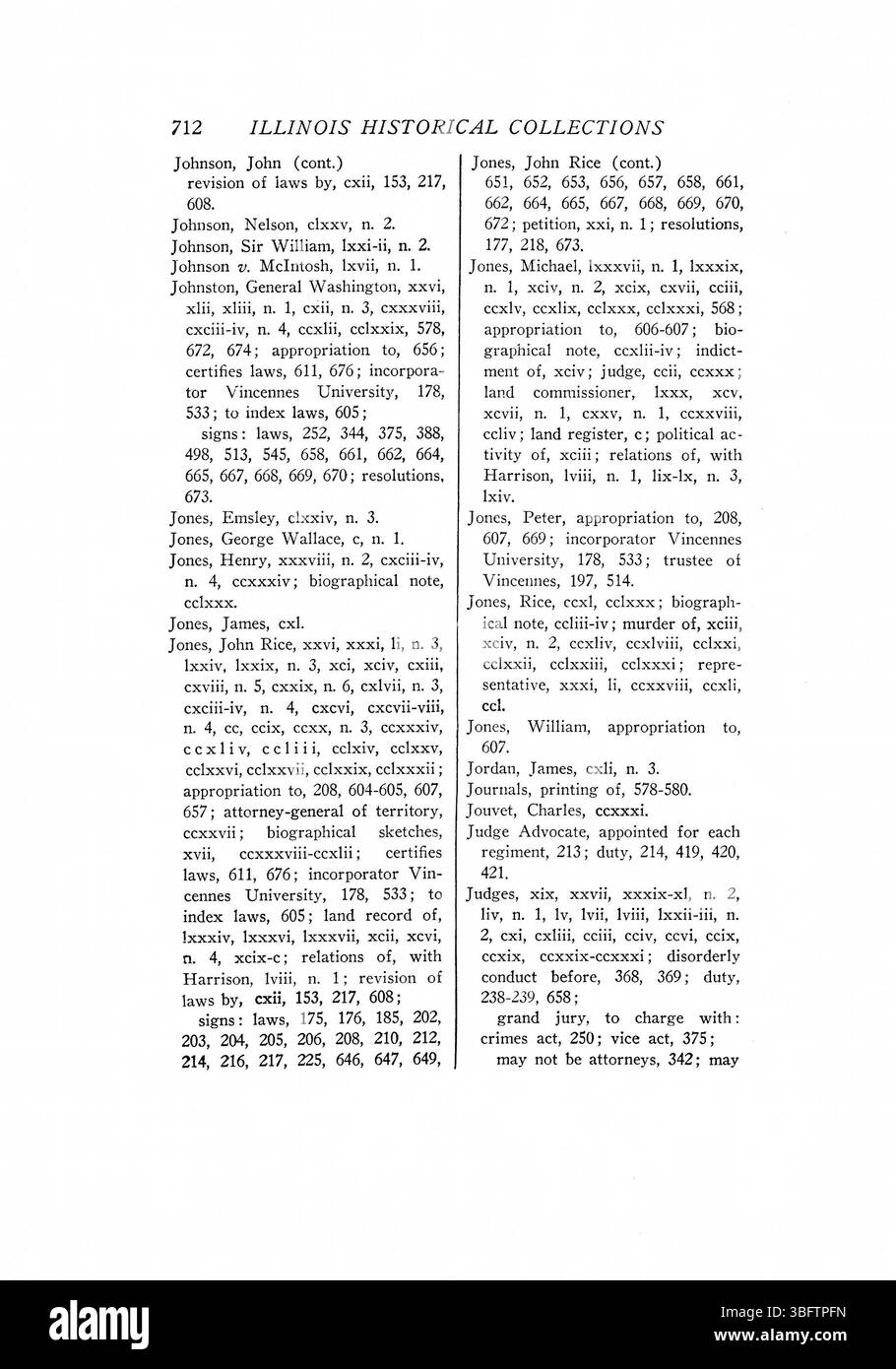 Pagina 1009 di *The Laws of Indiana Territory, 1801-1809* continua a presentare i principali documenti legali e leggi che influenzarono la governance territoriale dell'Indiana, a cura di Francis S. Philbrick. Foto Stock
