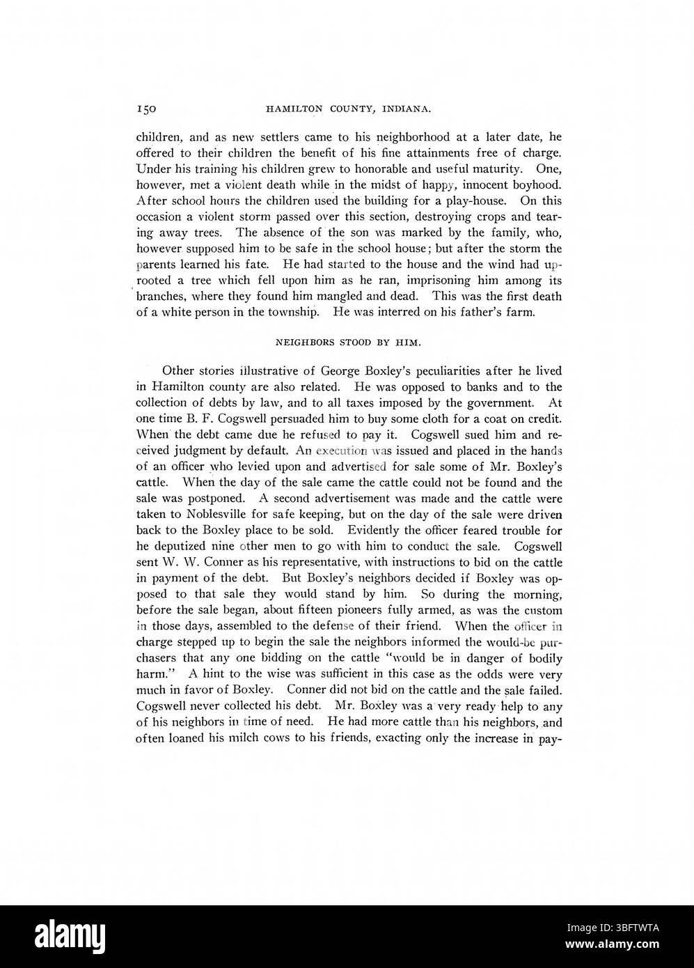 Questa storia illustrata nel 1915 della contea di Hamilton offre dettagli sul primo sviluppo della contea e include schizzi biografici degli individui chiave che hanno plasmato la sua crescita e la sua storia. Foto Stock