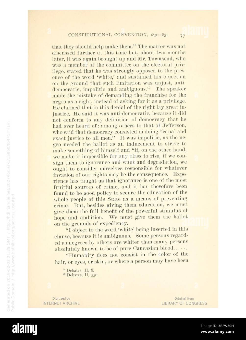 Pubblicato nel 1913, The Color Line in Ohio discute la storia del pregiudizio razziale in Ohio, esplorando le relazioni razziali in questo stato settentrionale durante l'inizio del XX secolo. Esamina come gli atteggiamenti sociali nei confronti degli afroamericani abbiano plasmato le comunità locali e la politica. Foto Stock