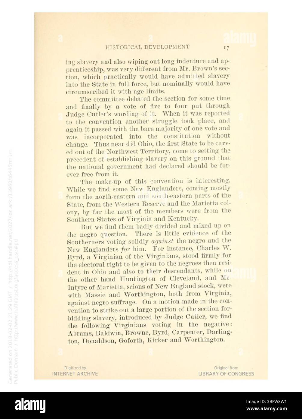 "The Color Line in Ohio" (1913) continua la sua esplorazione del pregiudizio razziale, concentrandosi sulle barriere sistemiche che limitavano i diritti e le opportunità degli afroamericani in Ohio, riflettendo modelli più ampi di disuguaglianza razziale nel Nord. Foto Stock