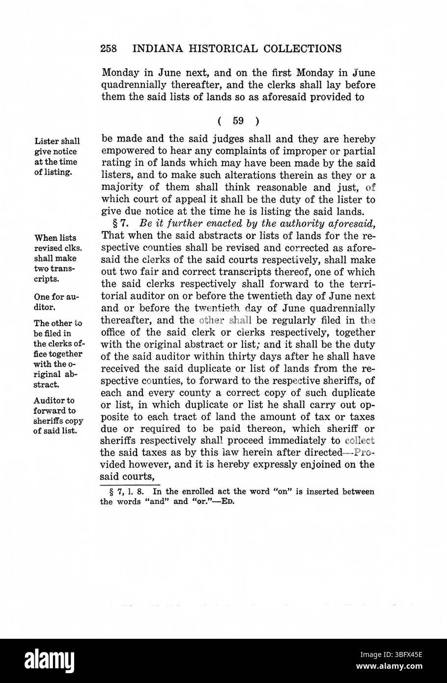 Pagina 273 di *le leggi del territorio dell'Indiana, 1809-1816* include la riproduzione moderna delle leggi territoriali dell'Indiana dal 1809 al 1816, con un elenco dettagliato di ufficiali, delegati e giudici, nonché una prefazione del governatore Paul V. McNutt e un indice completo. Foto Stock