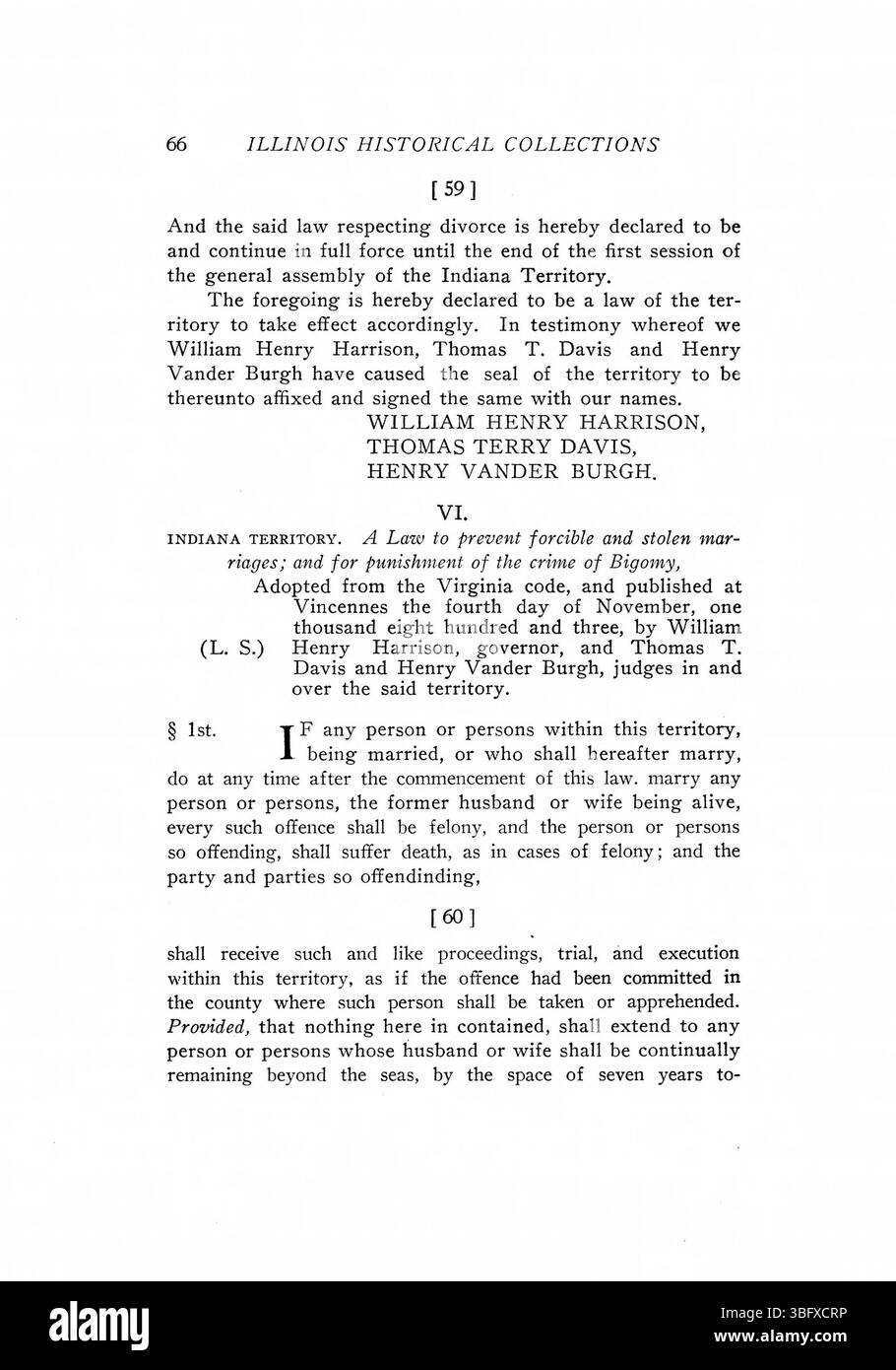 Pagina 363 include le leggi che disciplinano tribunali, procedure giudiziarie e giurisdizione legale nel territorio dell'Indiana dal 1801 al 1809. Foto Stock