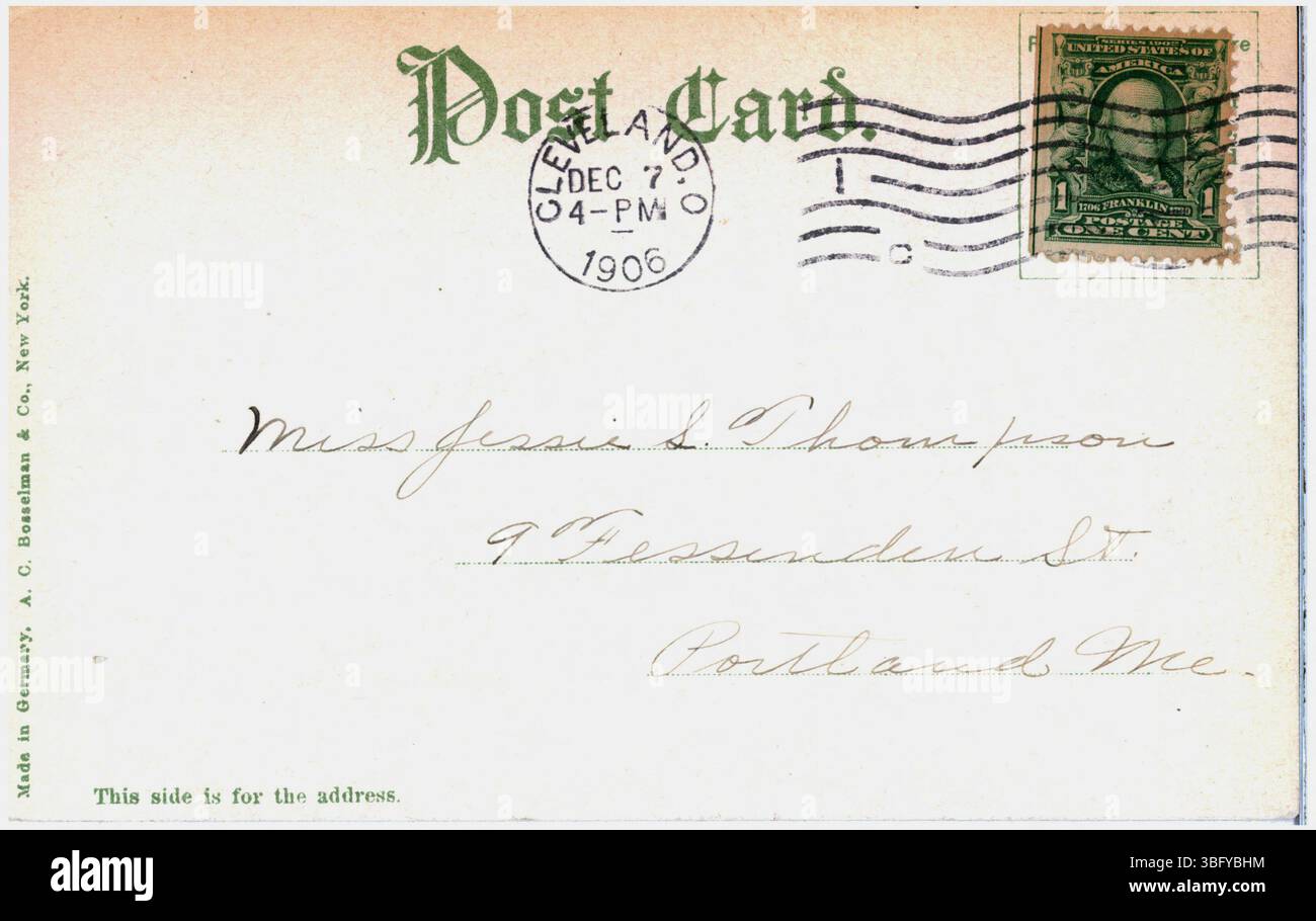 Forest Hill, mostrata in una fotografia del 1906, era la residenza estiva di John D. Rockefeller e della sua famiglia a Cleveland, Ohio. Foto Stock