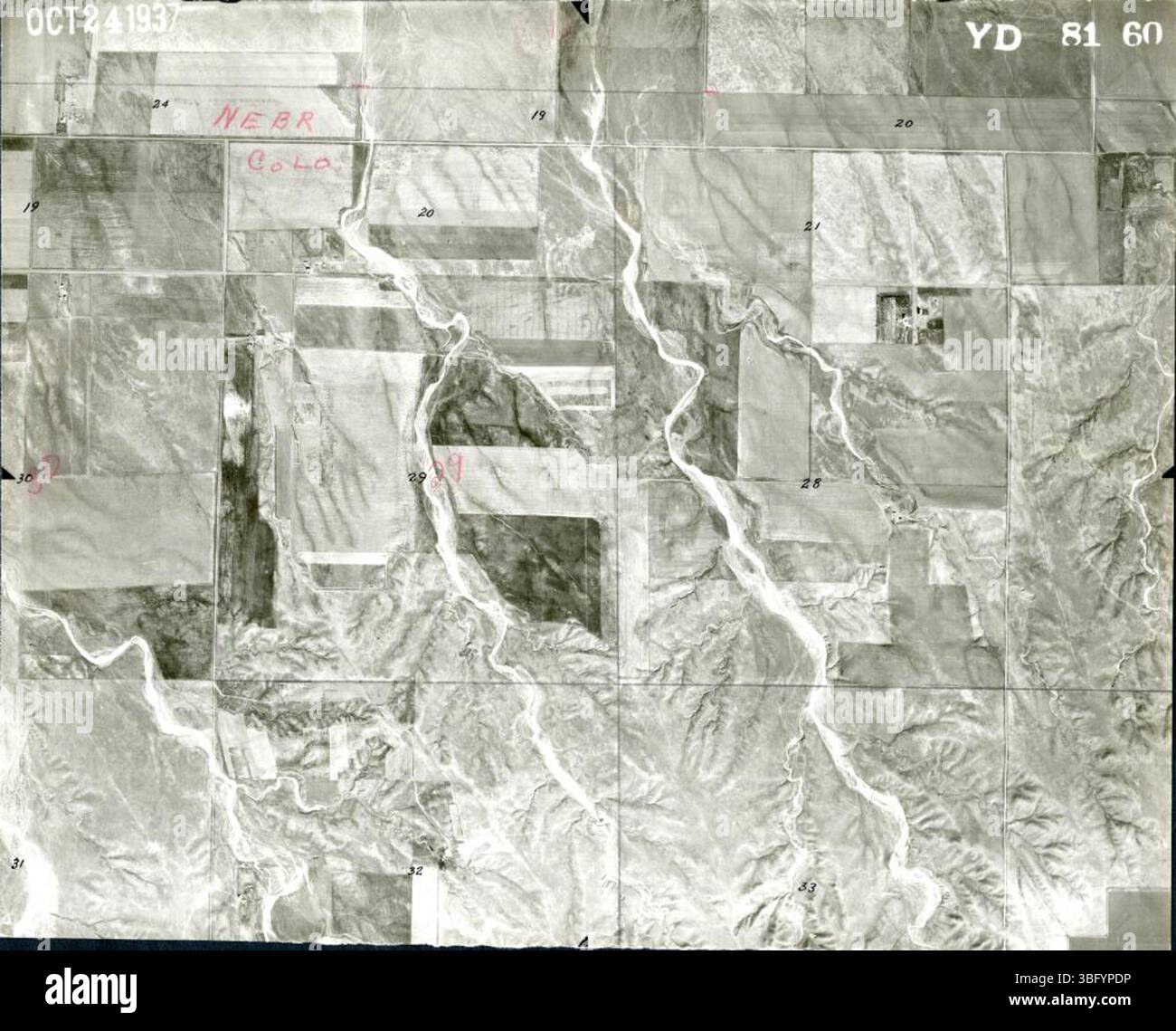 YD 81-60 è una mappa con una scala 1:20.000, ma manca di informazioni sull'autore. Foto Stock