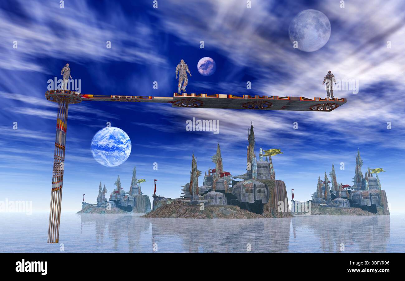 ExoPlanet City Foto Stock