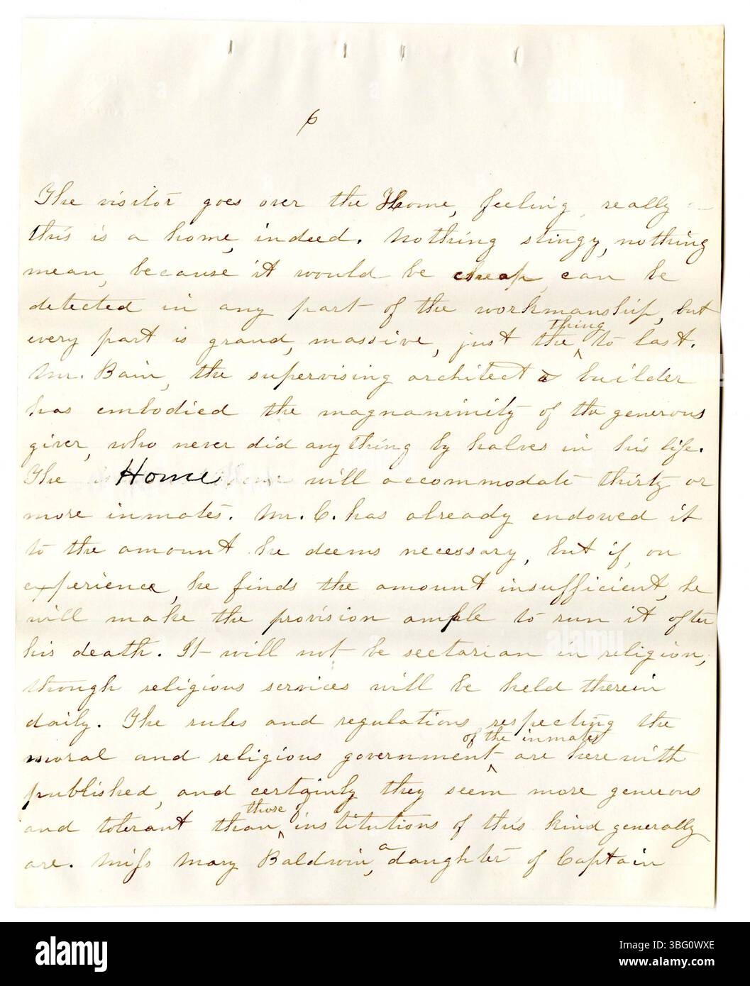 L'Indiana Charities Collection di 1876 documenta le case di beneficenza gestite da donne, fornendo assistenza agli orfani e alle donne senza amici. Queste istituzioni non erano sotto il controllo dello stato e i rapporti furono creati per l'esposizione Internazionale del Centenario di Filadelfia. Foto Stock