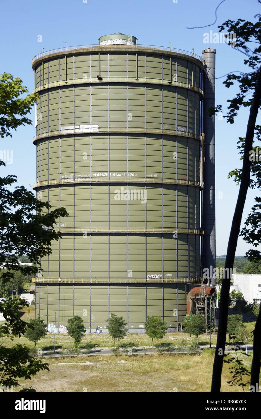 Vecchio titolare di gas Phoenix West a Dortmund, Germania, Europa Foto Stock