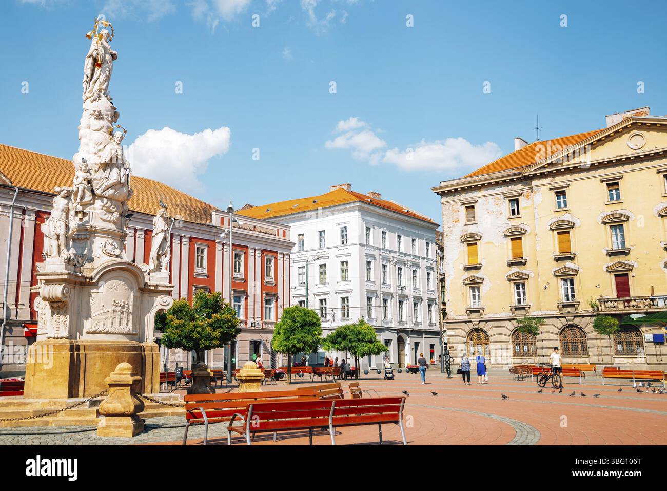 Piazza della libertà a Timisoara, Romania, Europa Foto Stock