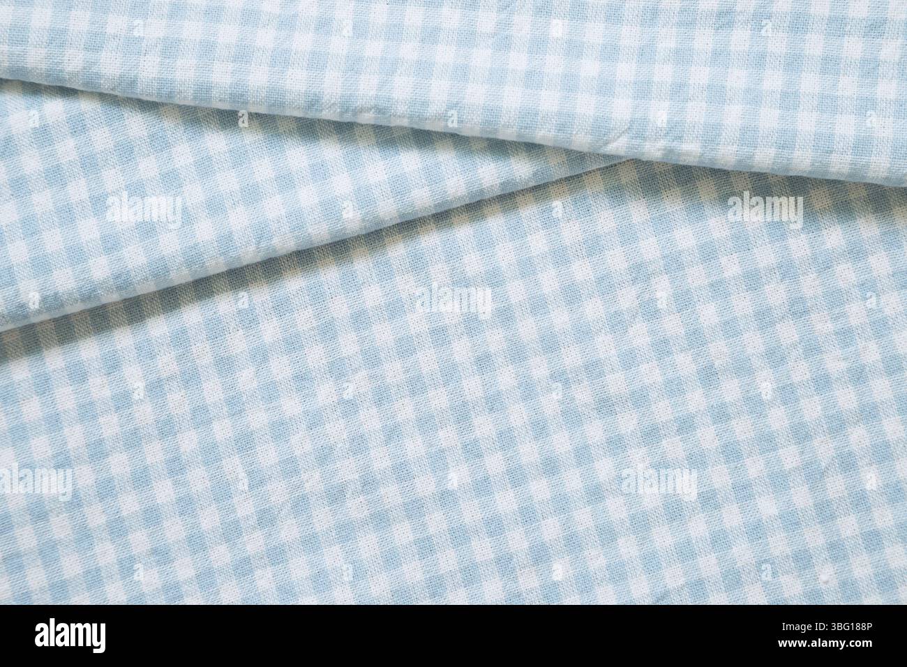 Controllare il disegno del tessuto di sfondo di piegatura Foto Stock