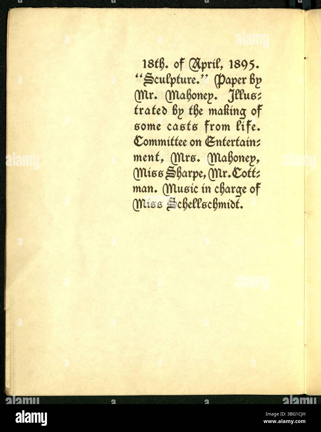 Questa pagina di *The Portfolio* dell'edizione 1894-1895 presenta ulteriori opere dei membri del Portfolio Club. Mette in evidenza il contributo dei membri in varie forme d'arte, tra cui arti visive e opere scritte, contribuendo alla ricchezza culturale del periodo. Foto Stock