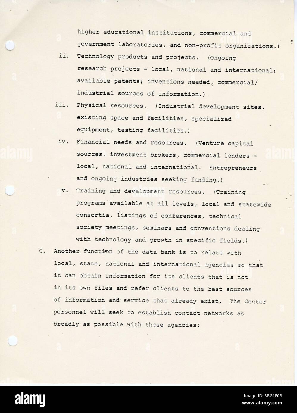 In questa sezione del rapporto del Governatore's Technology Task Force del 1982, le raccomandazioni per aumentare la produttività in Ohio si concentrano sull'uso delle tecnologie emergenti in vari settori, sottolineando l'efficienza e la crescita economica a lungo termine. Foto Stock