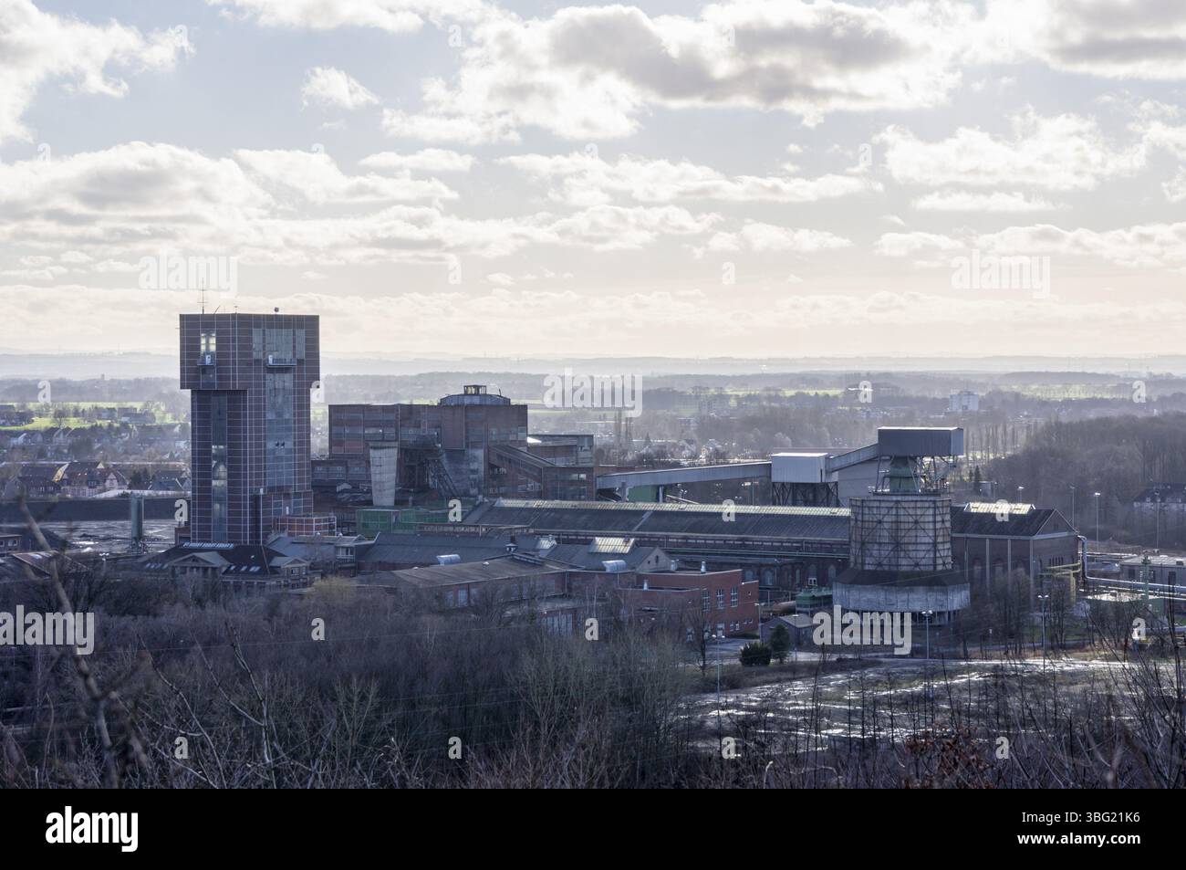 Heinrich-Robert Shaft della miniera Ost di Hamm, Germania, Europa Foto Stock