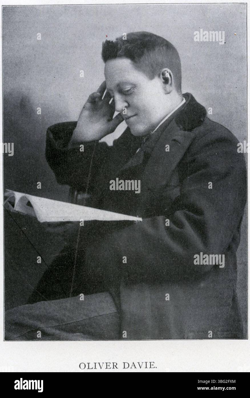 Oliver DAVIE (1857-1911) è stato un tassidermista ed ornitologo esperto nato a Xenia, Ohio. Ha scritto libri come "Nests and Eggs of North American Birds" e "Methods in the Art of Taxidermy". La sua collezione di 570 uccelli ripieni fu esposta all'Olentangy Park. Foto Stock