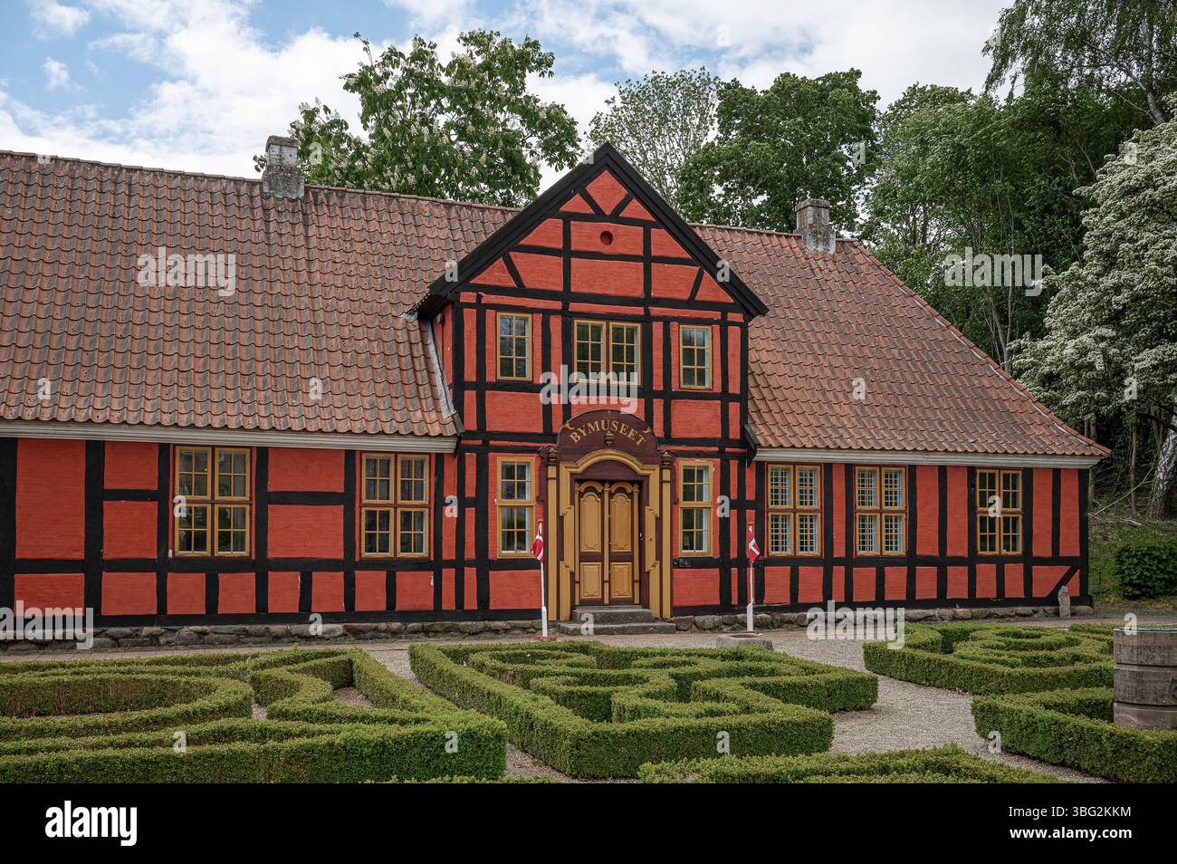 Museo della città di Fredericia in un'antica casa in legno, Danimarca, 25 maggio 2025 Foto Stock
