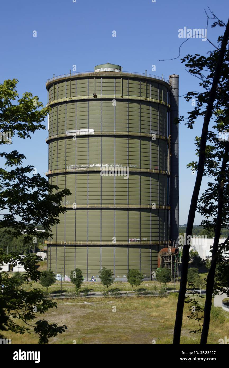 Vecchio titolare di gas Phoenix West a Dortmund, Germania, Europa Foto Stock