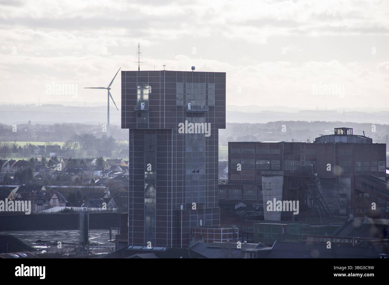 Heinrich-Robert Shaft della miniera Ost di Hamm, Germania, Europa Foto Stock