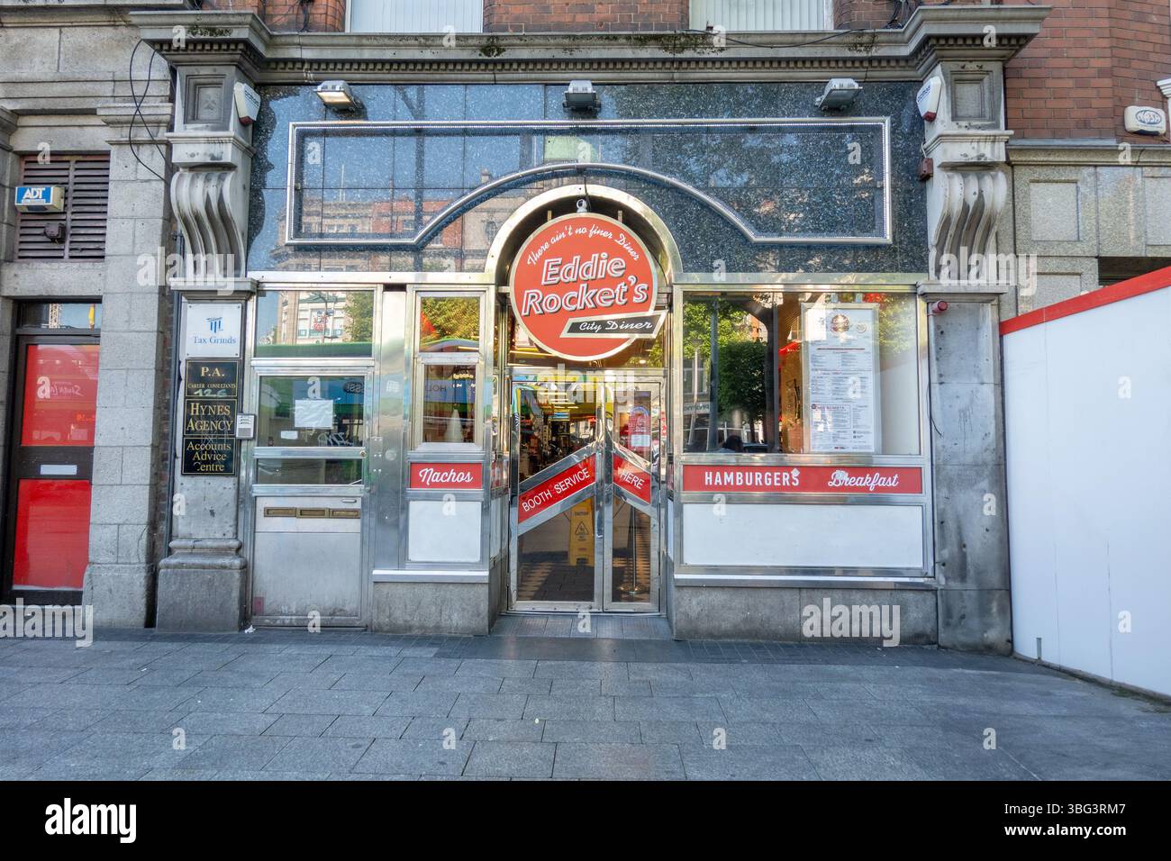 Eddie Rocket's Diner Dublin Ireland City Centre edifici storici e vie dello shopping foto di scorta Foto Stock