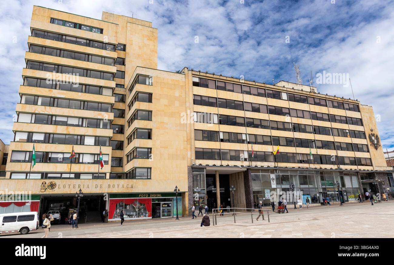 Tunja, Boyaca - Colombia. 8 maggio 2025. L'Ufficio del Sindaco municipale di Tunja è un ente territoriale del settore pubblico Foto Stock