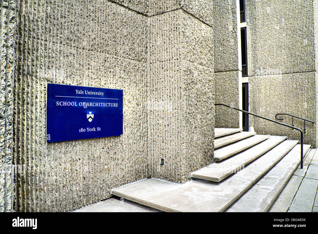 School of Architecture, Yale University, edificio esterno, 180 York Street, New Haven, Connecticut, Stati Uniti Foto Stock School of Architecture, Yale University, edificio esterno, 180 York Street, New Haven, Connecticut, Stati Uniti Foto Stock