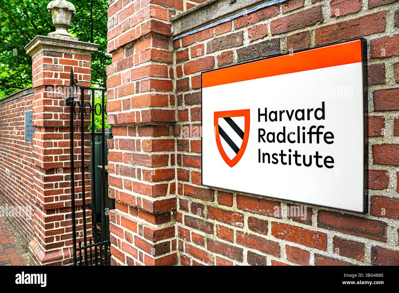 Radcliffe Institute for Advanced Study, Università di Harvard, Building Exterior, Cambridge, Massachusetts, STATI UNITI Foto Stock