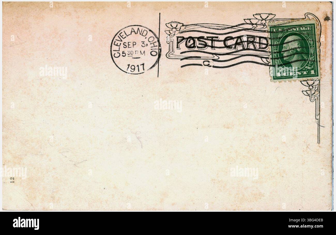 Una vista del 1917 di Buckeye Beach a Geneva-on-the-Lake, Ohio, che mostra Little Coney e altre attrazioni di divertimento. Foto Stock