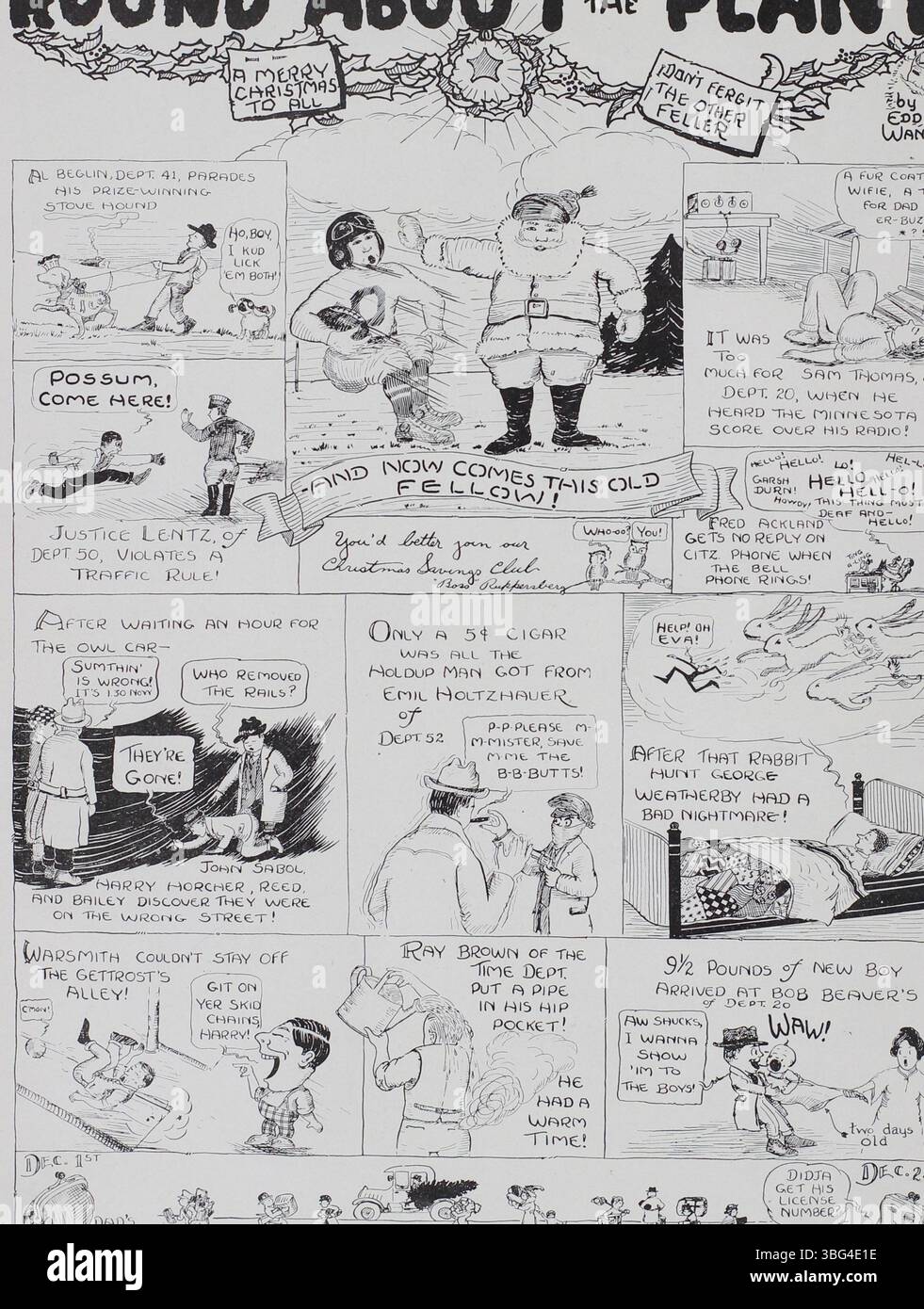 Pagina 63 del Jeffrey Service include aggiornamenti aziendali sulle attrezzature minerarie, eventi sociali e contributi dei dipendenti allo sforzo bellico durante la prima guerra mondiale. La newsletter mette in evidenza sia le notizie storiche dell'azienda che le storie personali dei dipendenti. Foto Stock