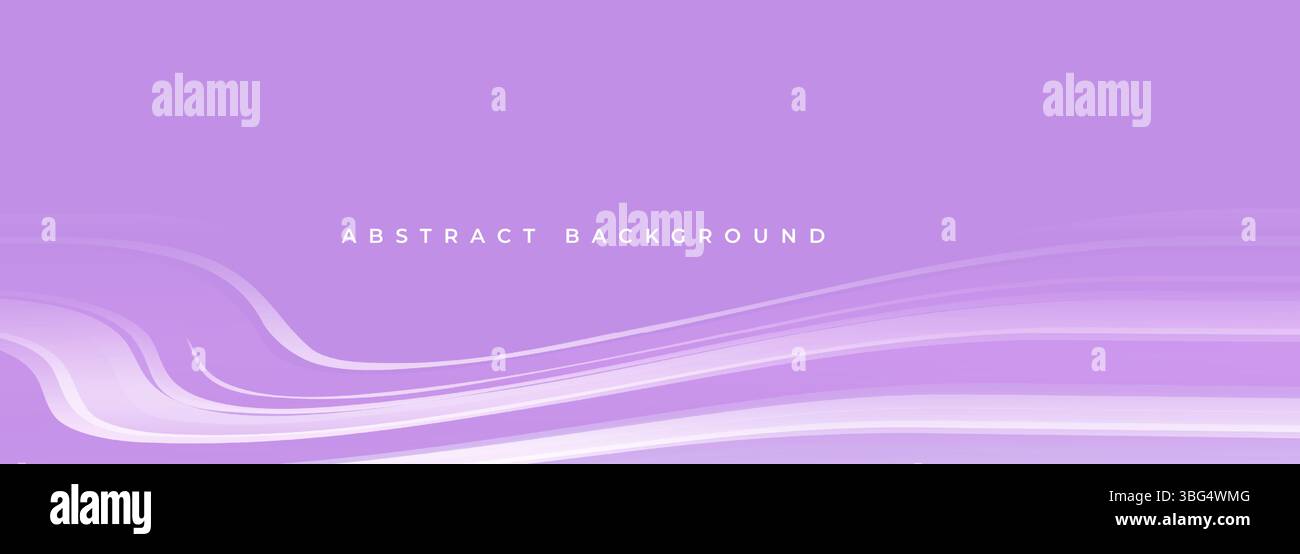 Lilla pastello, moderno sfondo vettoriale astratto con motivo ondulato. Illustrazione Vettoriale