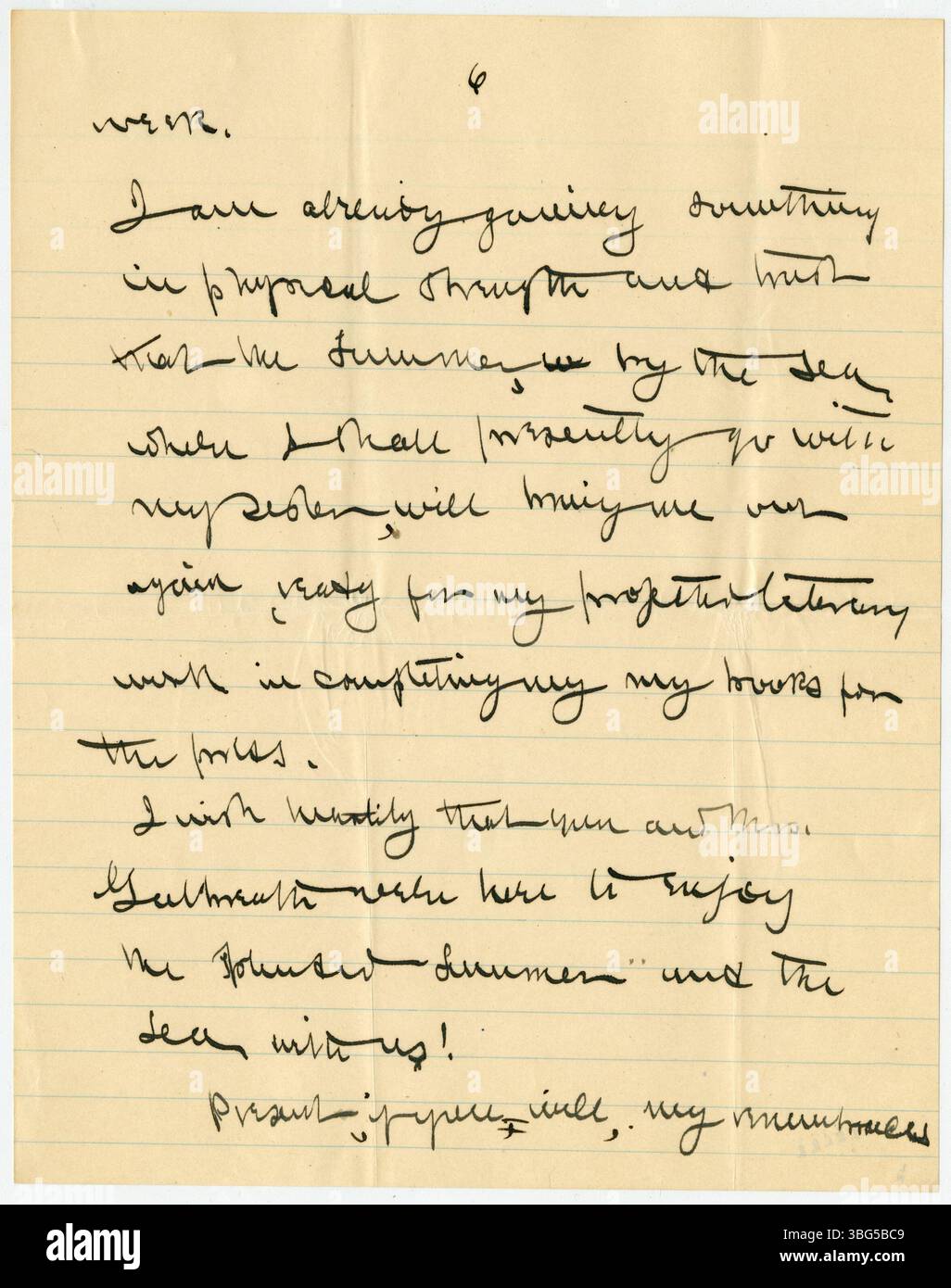 Questa lettera di William Jackson Armstrong a Charles B. Galbreath, datata 11 maggio 1906, descrive le esperienze di Armstrong in California e i piani per il futuro. Armstrong era un ex ispettore generale dei consolati degli Stati Uniti, storico, attivista politico e docente sulle riforme sociali, all'epoca residente in California. Foto Stock Questa lettera di William Jackson Armstrong a Charles B. Galbreath, datata 11 maggio 1906, descrive le esperienze di Armstrong in California e i piani per il futuro. Armstrong era un ex ispettore generale dei consolati degli Stati Uniti, storico, attivista politico e docente sulle riforme sociali, all'epoca residente in California. Foto Stock