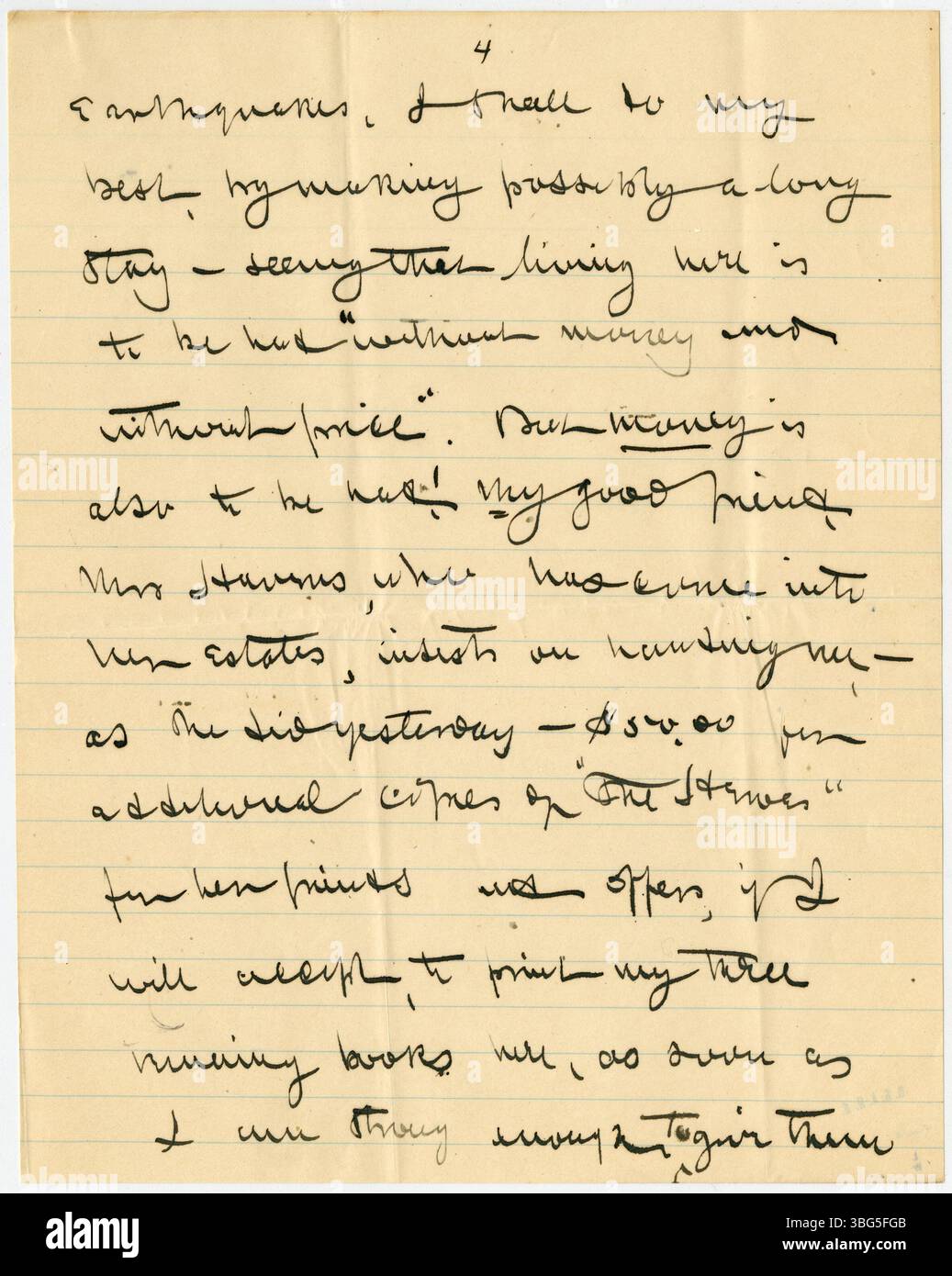Una lettera di William Jackson Armstrong a Charles B. Galbreath, datata 11 maggio 1906. Armstrong scrive del suo arrivo in California e dei suoi piani futuri. Armstrong, un ex ispettore generale consolare degli Stati Uniti, storico, attivista politico e docente di riforma sociale, risiedeva in California all'epoca, avendo precedentemente vissuto a Columbus, Ohio. Foto Stock Una lettera di William Jackson Armstrong a Charles B. Galbreath, datata 11 maggio 1906. Armstrong scrive del suo arrivo in California e dei suoi piani futuri. Armstrong, un ex ispettore generale consolare degli Stati Uniti, storico, attivista politico e docente di riforma sociale, risiedeva in California all'epoca, avendo precedentemente vissuto a Columbus, Ohio. Foto Stock