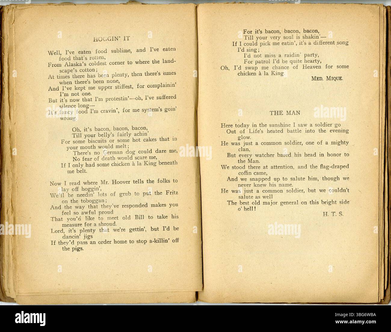 "Yanks: A Book of AEF Verse" è una raccolta di poesie dell'era della prima guerra mondiale, con opere pubblicate su "Stars and Stripes" dai soldati delle forze di spedizione americane. Il libro include autori affermati ed emergenti, offrendo una visione sincera della vita durante la guerra in Francia. Foto Stock
