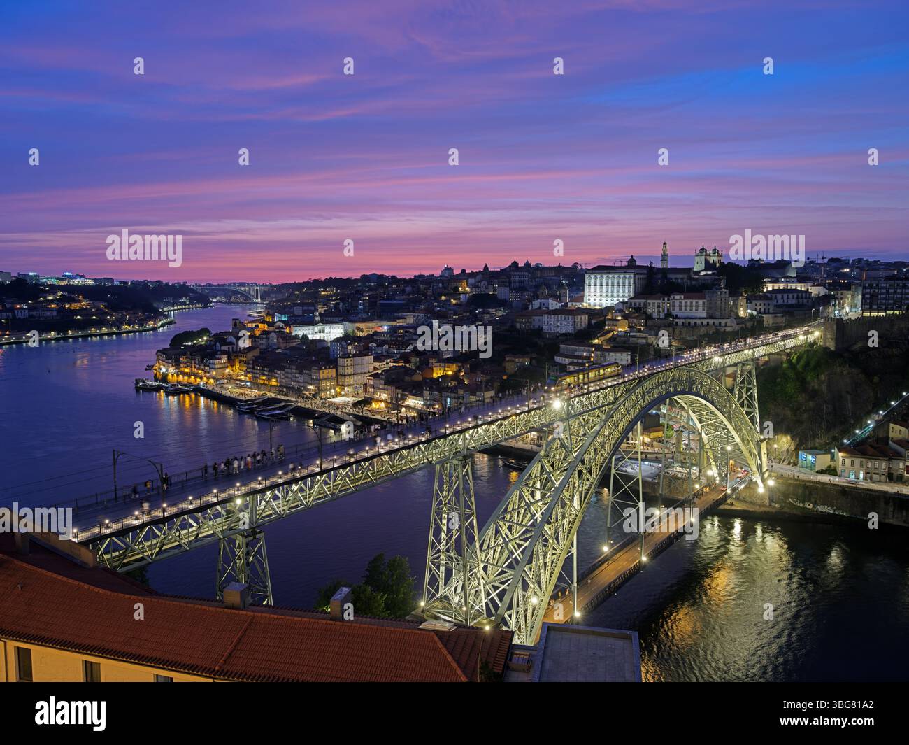 Dom Luis I Bridge Porto Portogallo Foto Stock