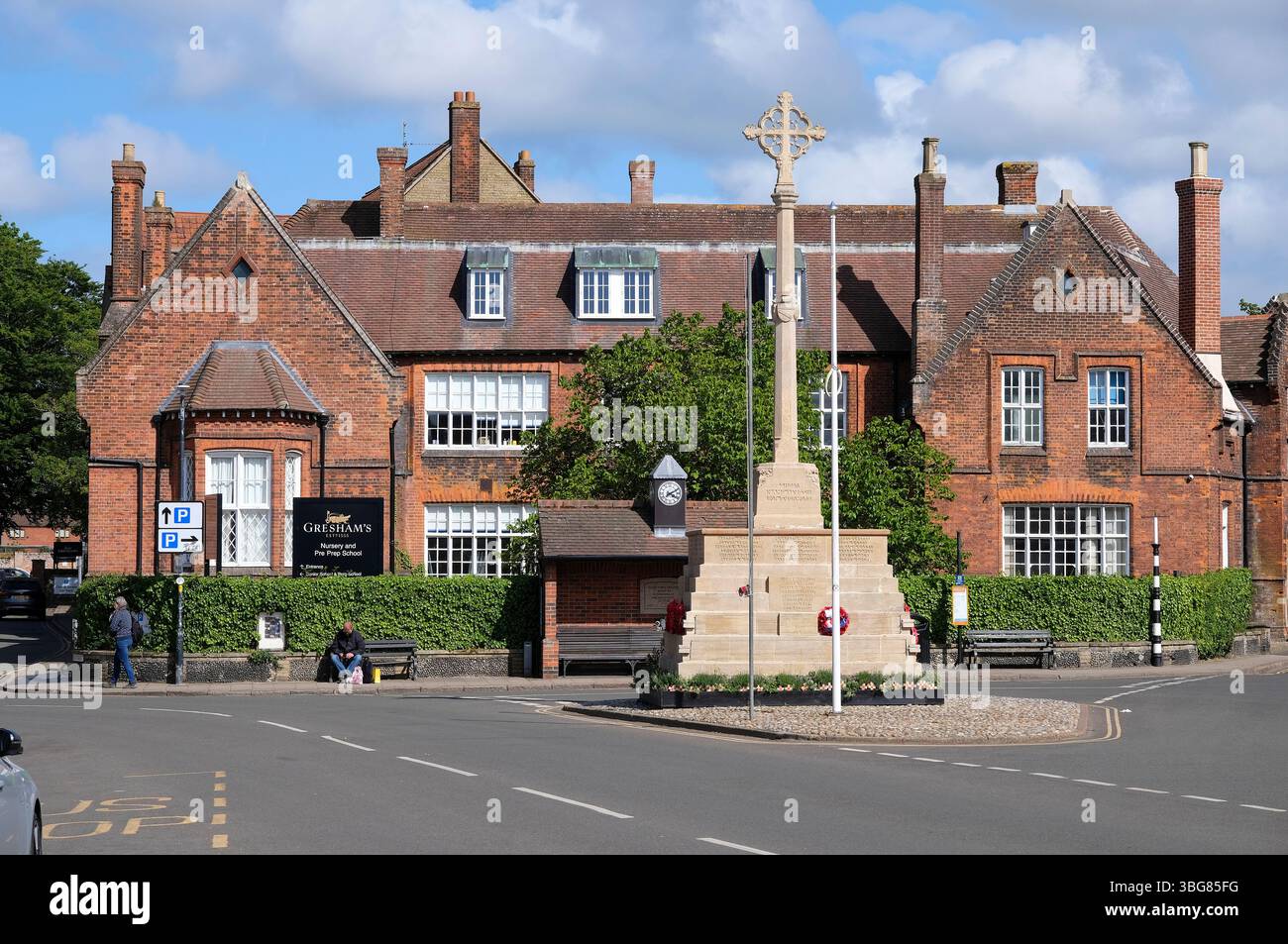 L'asilo nido di Gresham e l'edificio della scuola pre-preparazione, holt, norfolk settentrionale, inghilterra Foto Stock