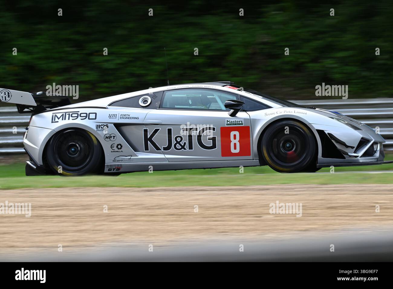 Craig Wilkins, Aaron S, Lamborghini Gallardo GT3, Masters GT Trophy, Masters Historic Racing, Masters Historic Festival, due gare di quaranta minuti Foto Stock