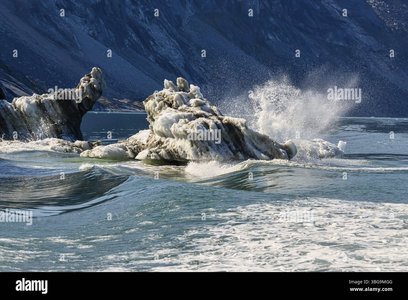 Ghiacciai della Groenlandia Ilulissat al fiordo disco Bay West Groenlandia Foto Stock