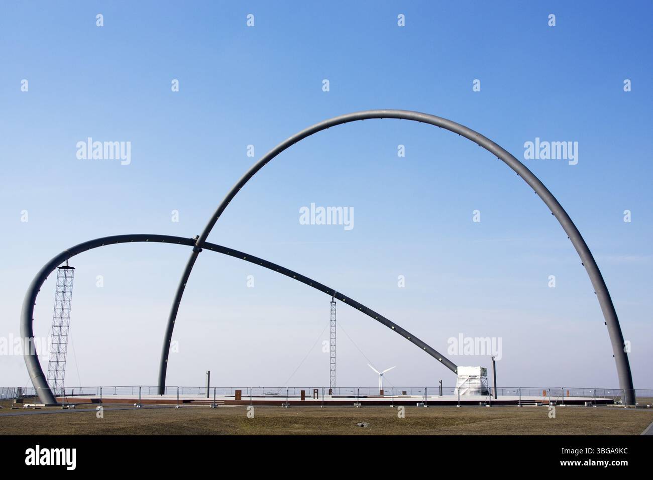 Osservatorio orizzontale sulla punta di Hoheward a Herten, Germania, Europa Foto Stock