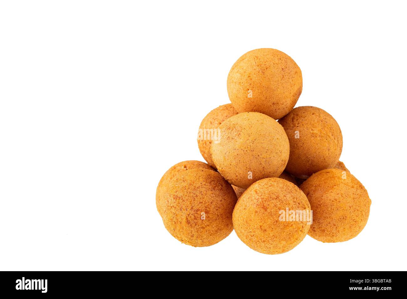 Delizioso tipico buñuelos colombiano - rotondo, fritto con formaggio Foto Stock