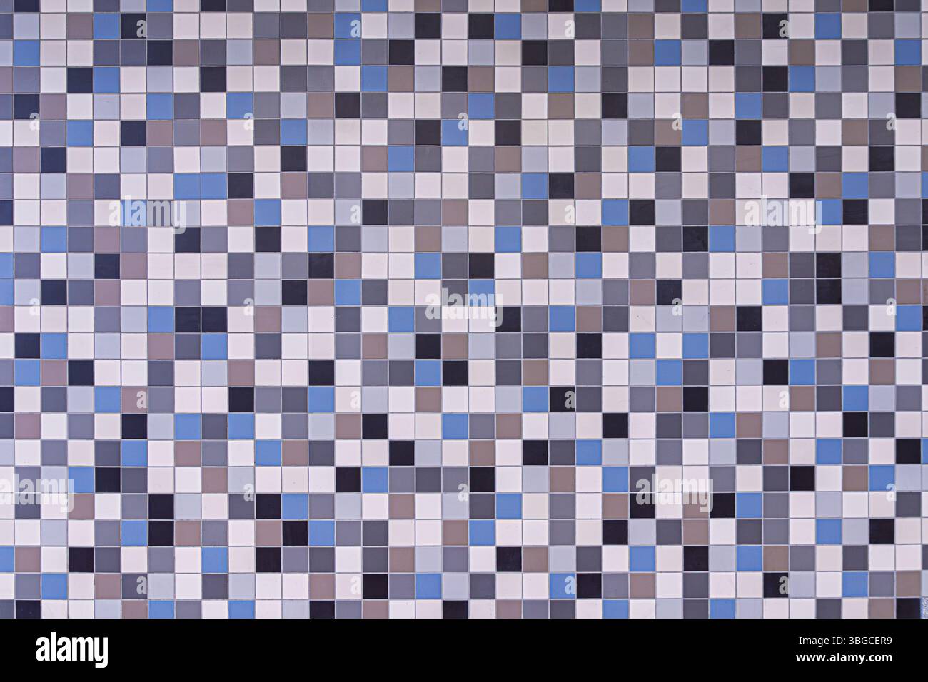 Texture di sfondo delle piastrelle degli anni '70. Schema a scacchi. Foto Stock